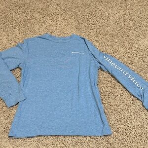 Vineyard Vines Boys Blue edgartown Long Sleeve Tee